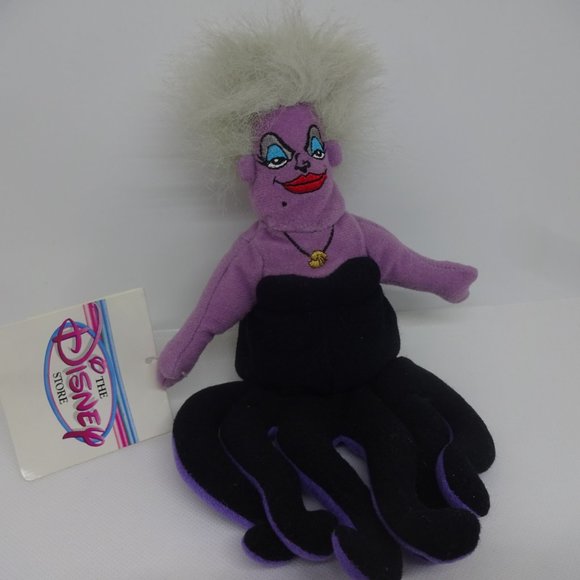 The Disney Store "URSULA" from The Little Mermaid, Stuffed Plush 10"(NWT) - Picture 3 of 3